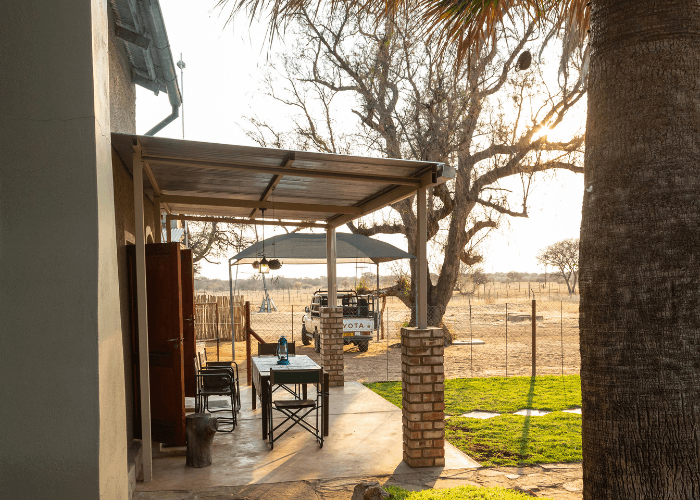 Accommodation with garden at Petersfarm