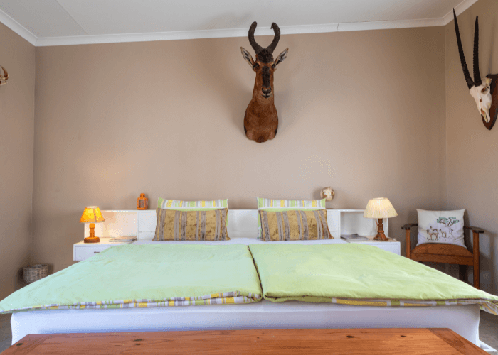 Double bed at Petersfarm