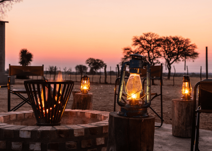 Fire pit at Petersfarm